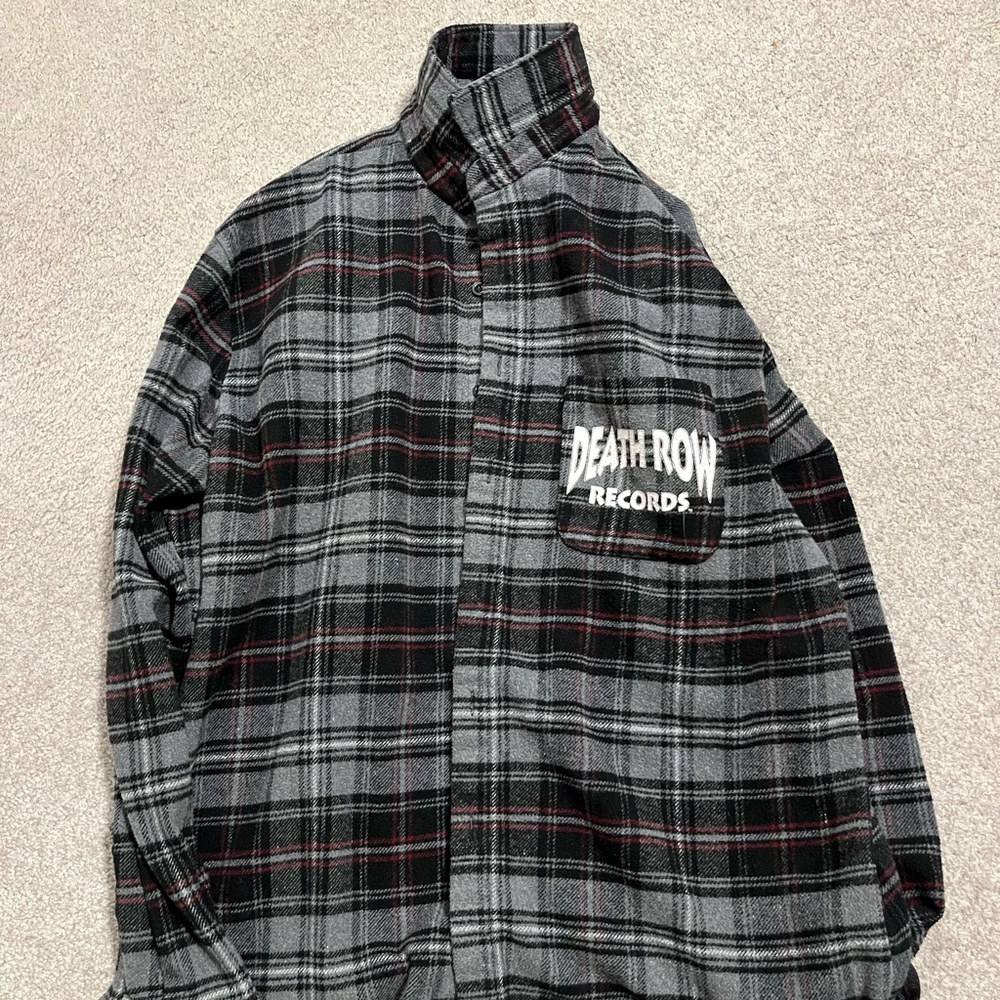 Death row records flannel size large